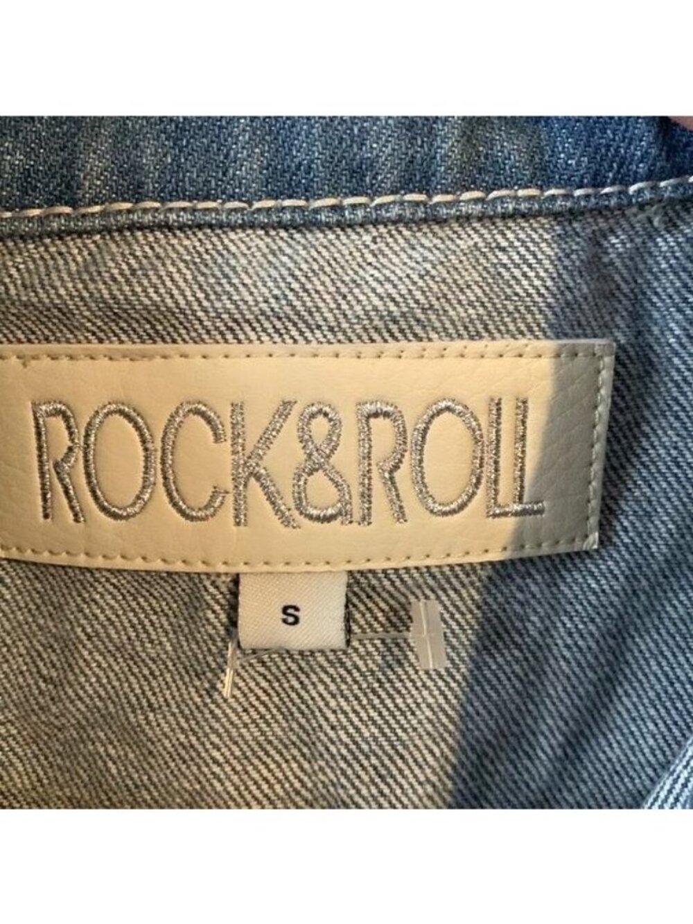 Rock & Roll Cowgirl Womens Denim Vest S Distressed Sleeveless Western Style With - Picture 3 of 11